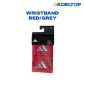 ADIDAS S WRISTBAND RED/GREY 2 PCS (ACCECORIES)